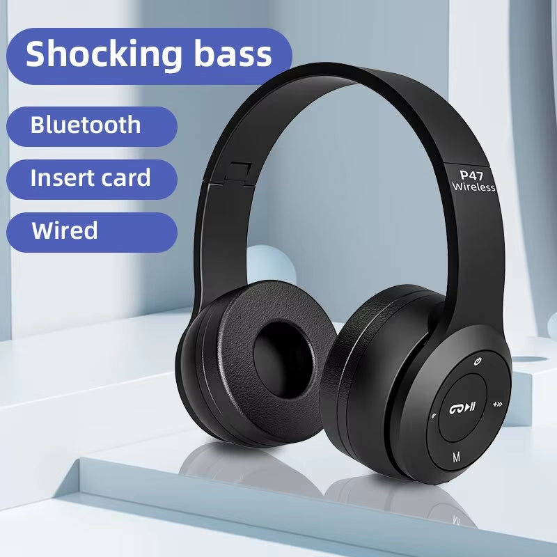 Audifonos de  Bluetooth 5.0 P47 TWS con micrófono para música, para iPhone, Samsung, Android e iOS.