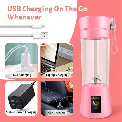 ¡Lleva tu energía a todas partes! Con esta licuadora portátil recargable de 380 ml 