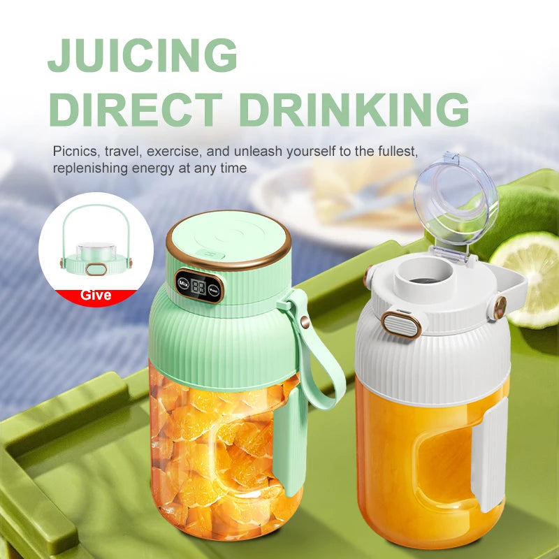 Licuadora Portátil de 1000 ML – Smoothies y Jugos Frescos Donde Quieras 