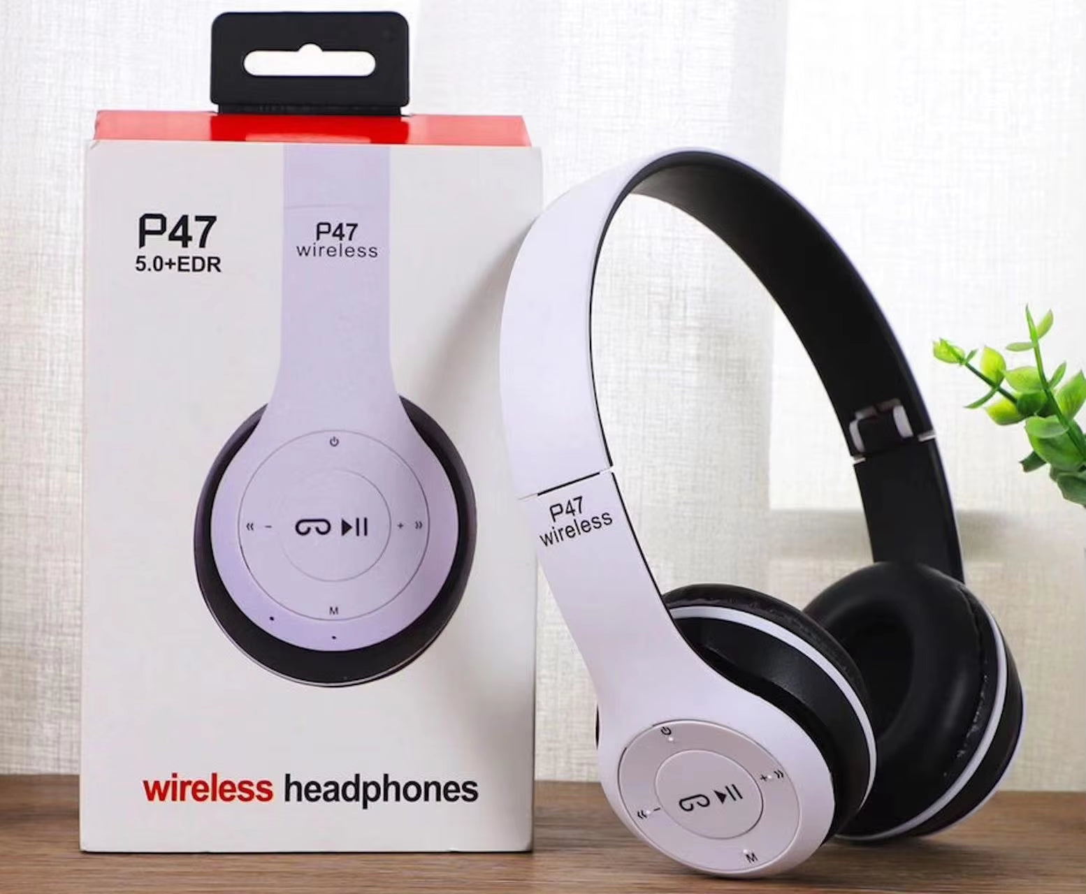 Audifonos de  Bluetooth 5.0 P47 TWS con micrófono para música, para iPhone, Samsung, Android e iOS.