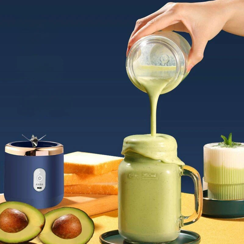 Mini Licuadora Portátil USB Recargable de 6 Cuchillas – Personalizable con Logo | Batidora Eléctrica para Frutas y Smoothies