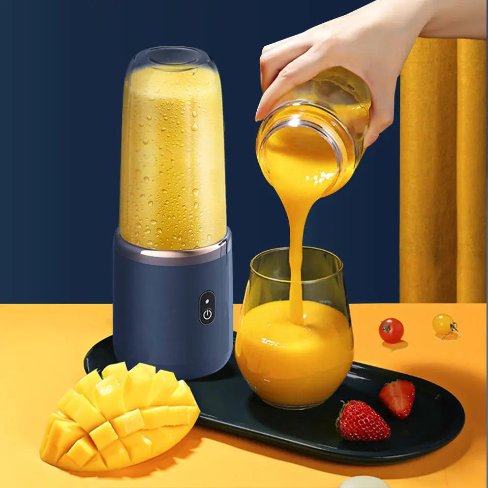 Mini Licuadora Portátil USB Recargable de 6 Cuchillas – Personalizable con Logo | Batidora Eléctrica para Frutas y Smoothies