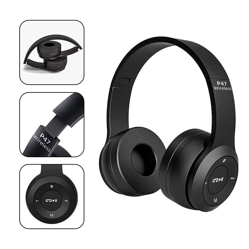 Audifonos de  Bluetooth 5.0 P47 TWS con micrófono para música, para iPhone, Samsung, Android e iOS.